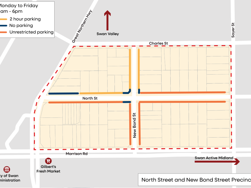 Map showing current parking arrangements 